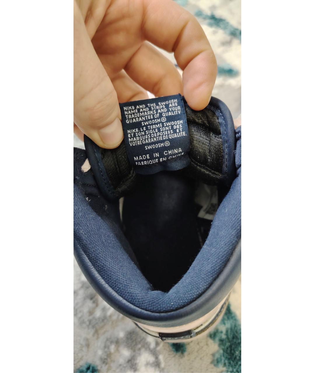 JORDAN Розовые кожаные кеды, фото 6