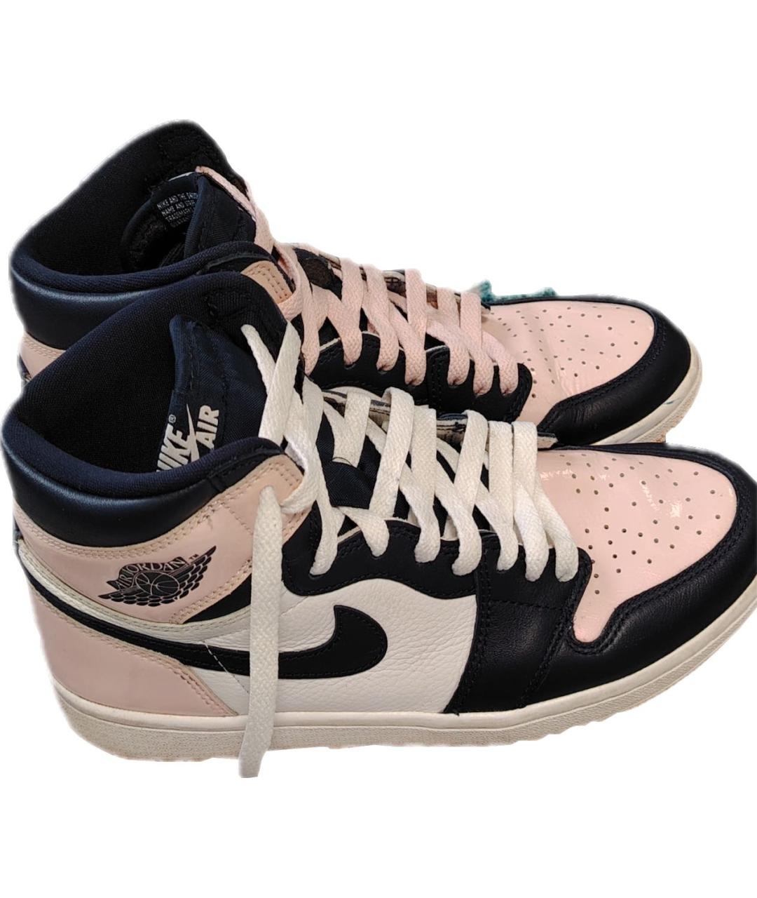 JORDAN Розовые кожаные кеды, фото 5