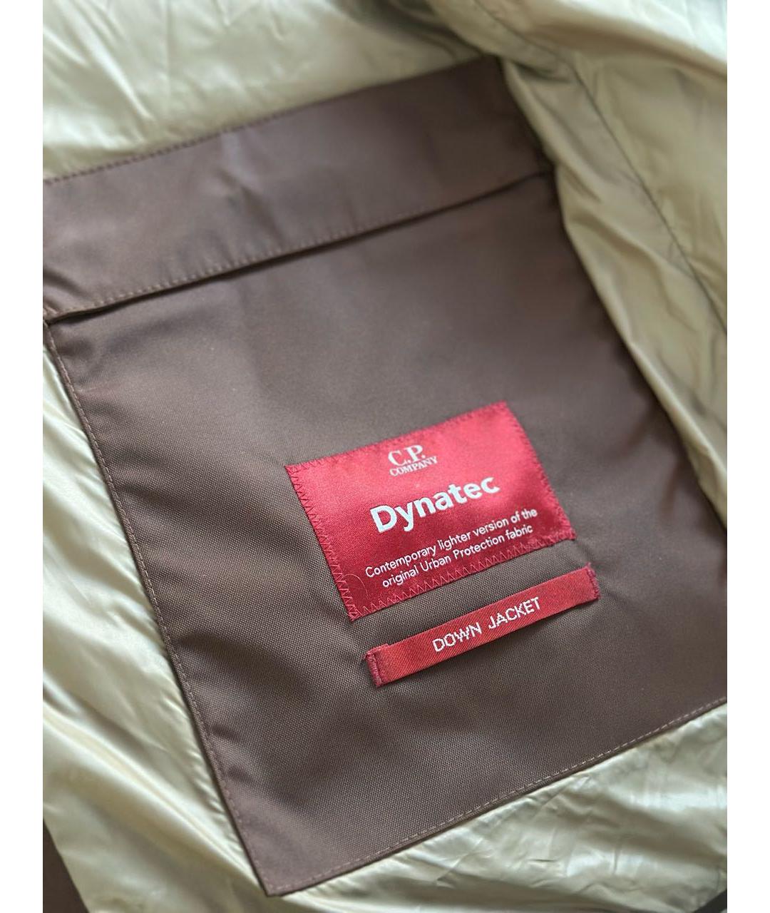 CP COMPANY Коричневый полиамидовый пуховик, фото 6