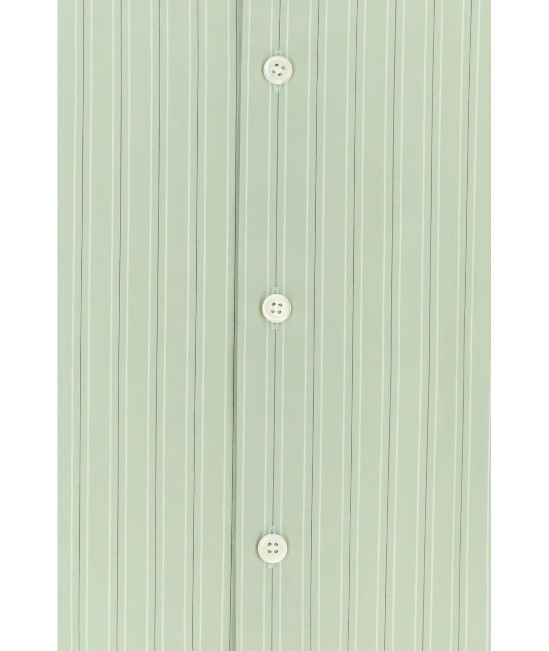 DRIES VAN NOTEN Зеленая хлопковая кэжуал рубашка, фото 3