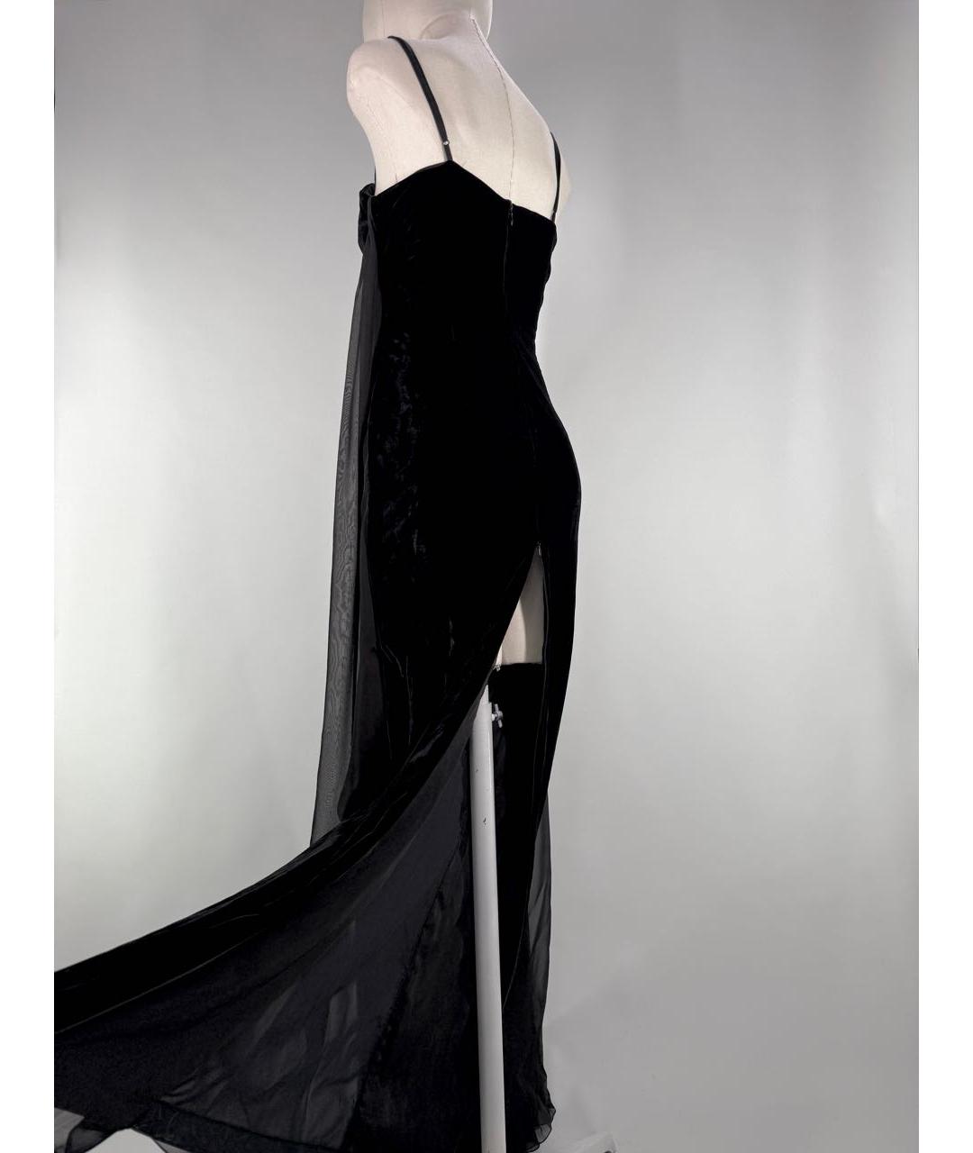 JEAN PAUL GAULTIER Черное бархатное вечернее платье, фото 5