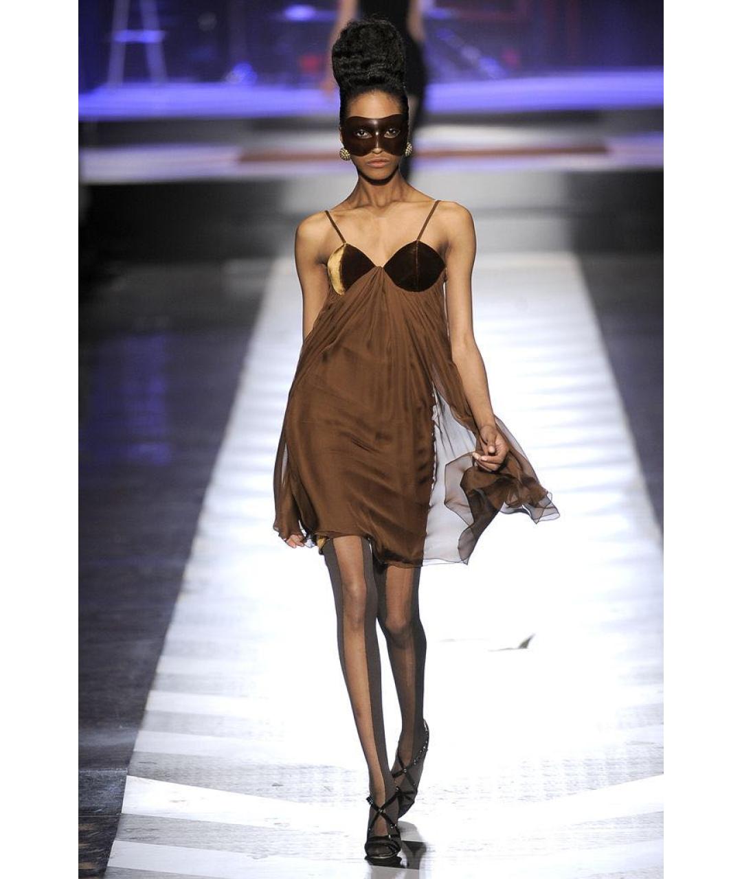 JEAN PAUL GAULTIER Черное бархатное вечернее платье, фото 3