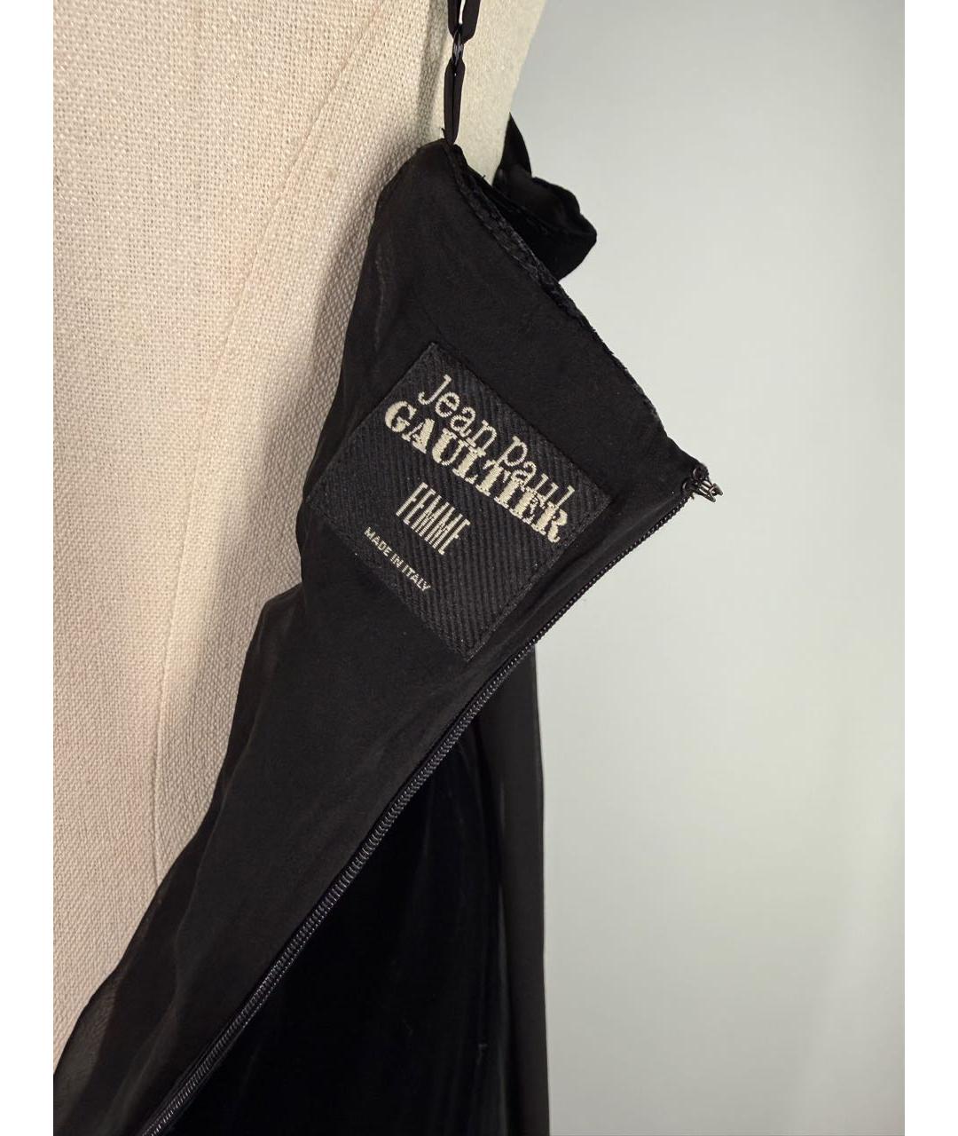 JEAN PAUL GAULTIER Черное бархатное вечернее платье, фото 8