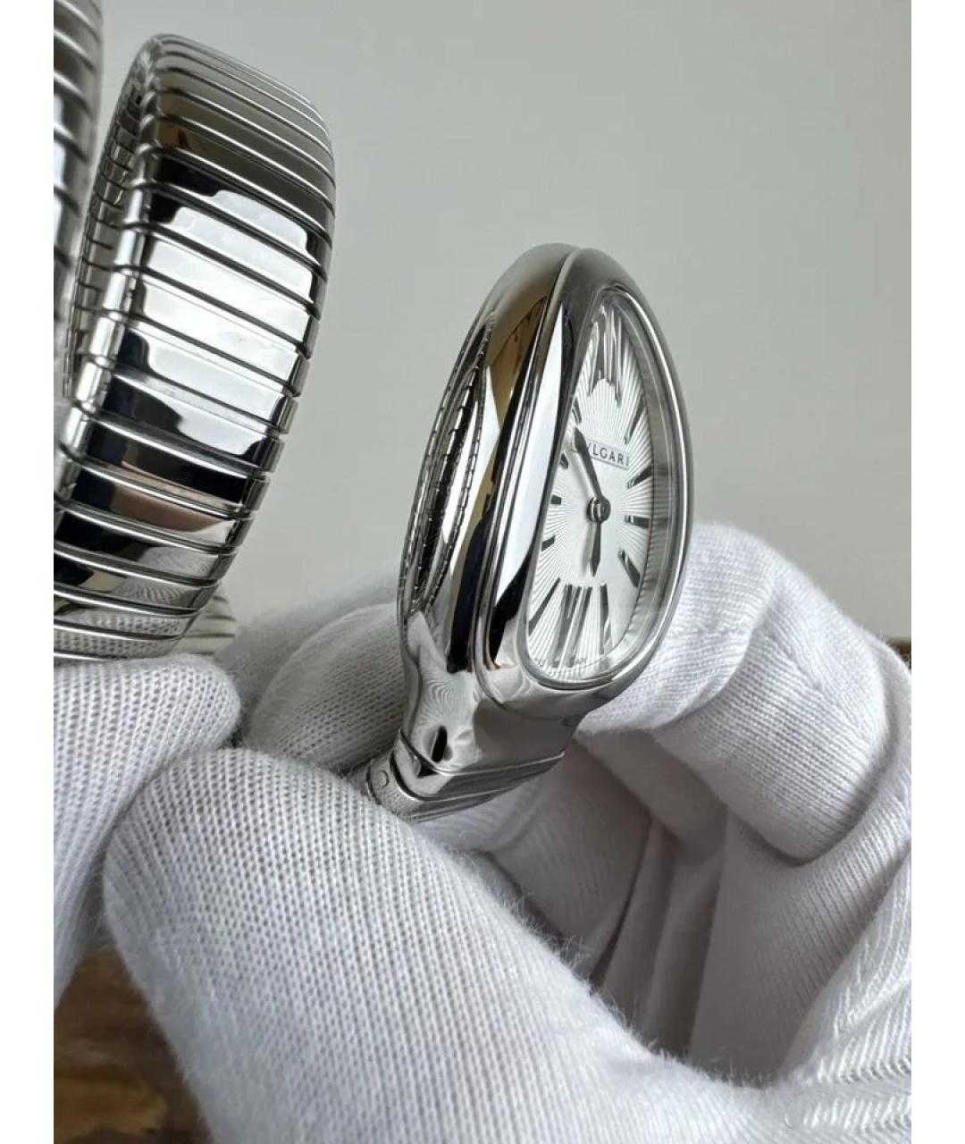 BVLGARI Серебряные металлические часы, фото 3