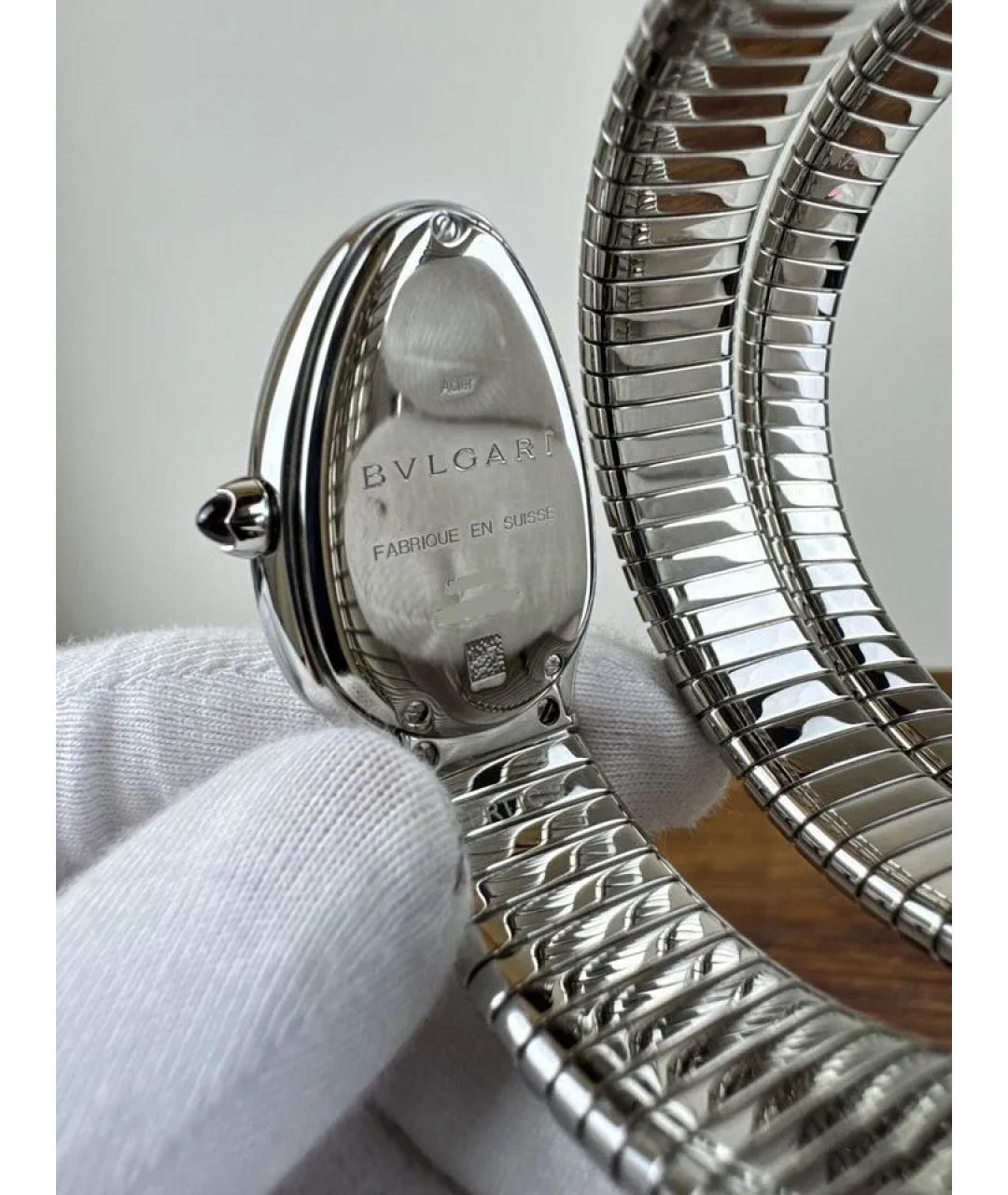 BVLGARI Серебряные металлические часы, фото 6