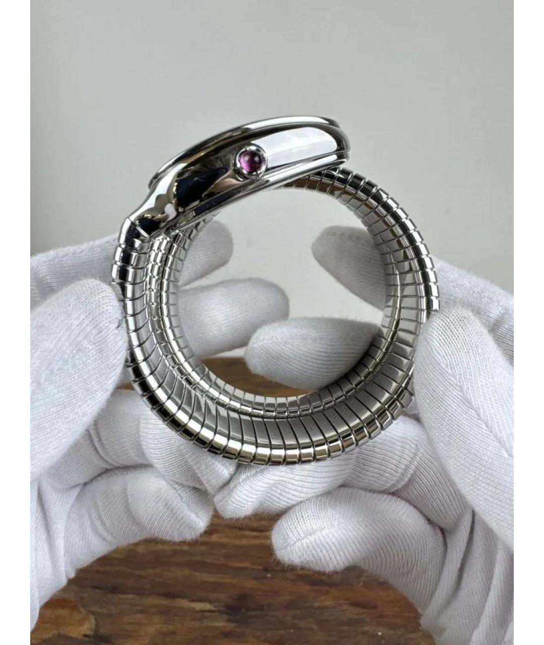 BVLGARI Серебряные металлические часы, фото 5