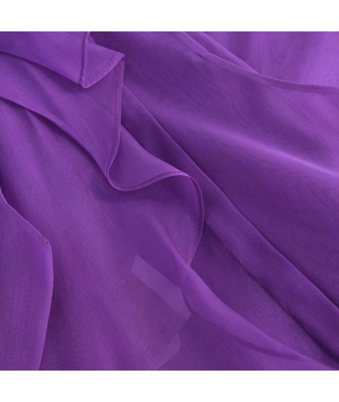 CHLOE Фиолетовая шелковая блузы, фото 5