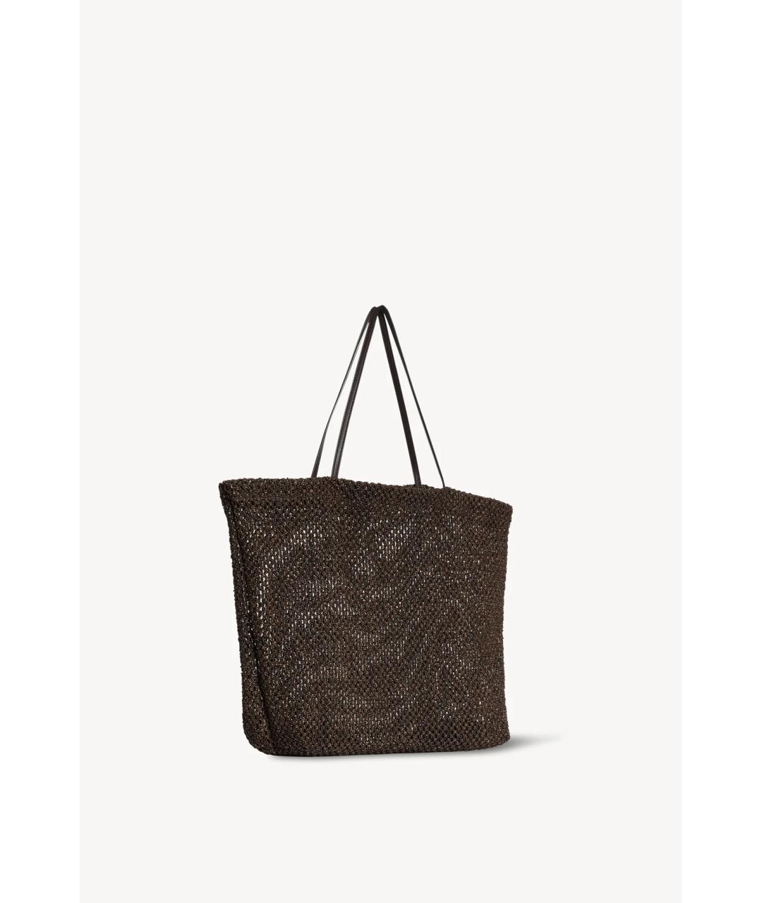 THE ROW Коричневая пелетеная сумка тоут, фото 4