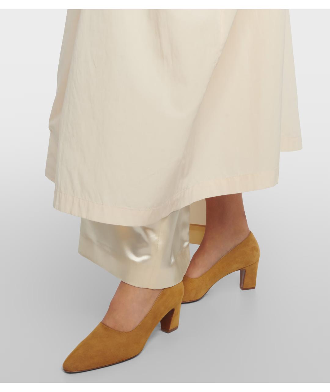 THE ROW Бежевые замшевые туфли, фото 6