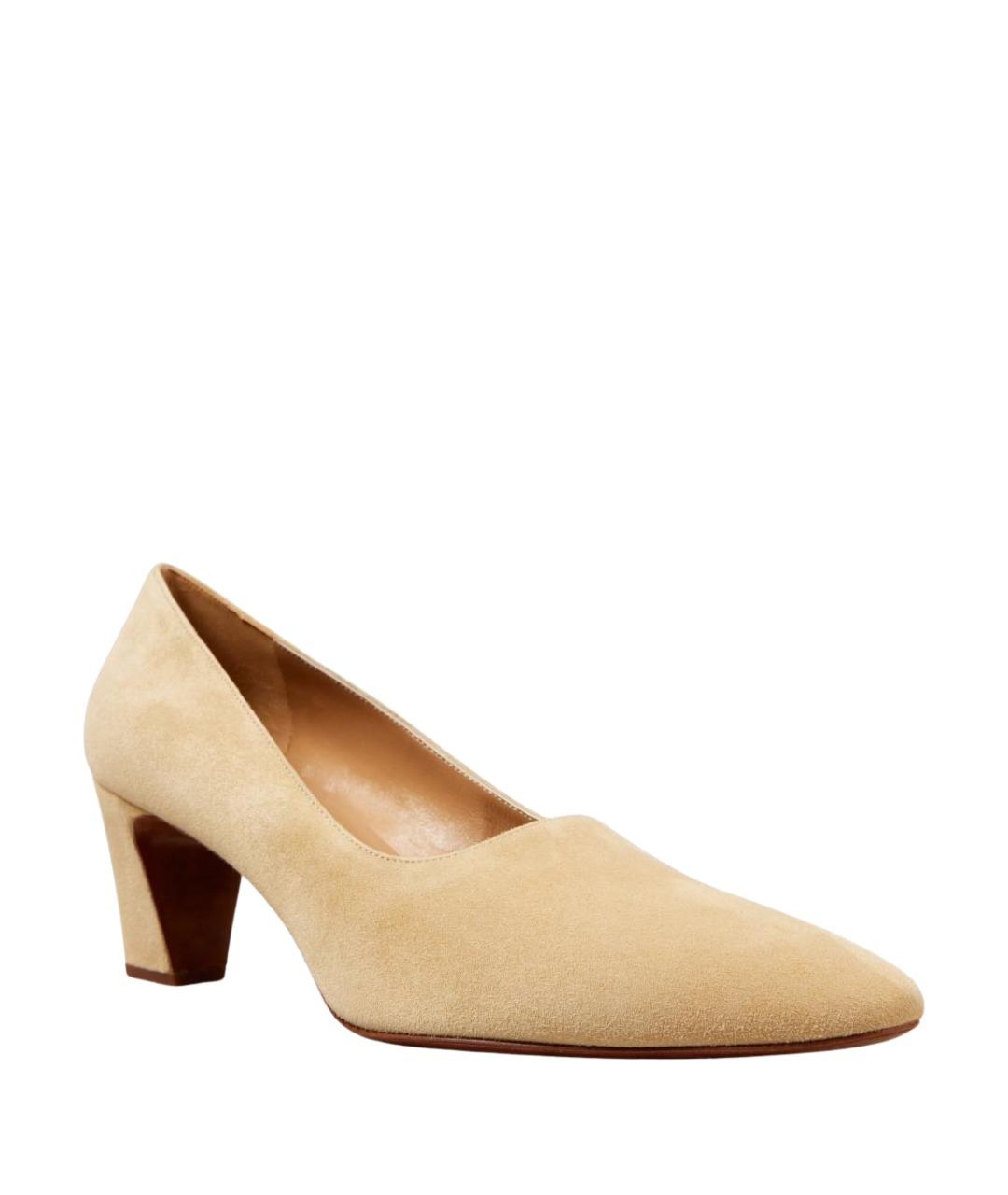 THE ROW Бежевые замшевые туфли, фото 1