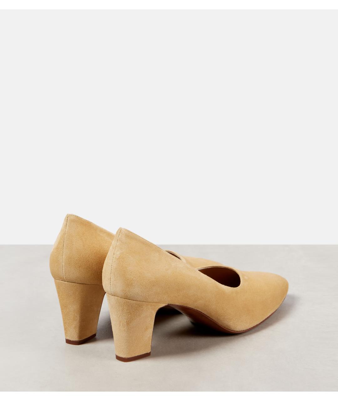 THE ROW Бежевые замшевые туфли, фото 4