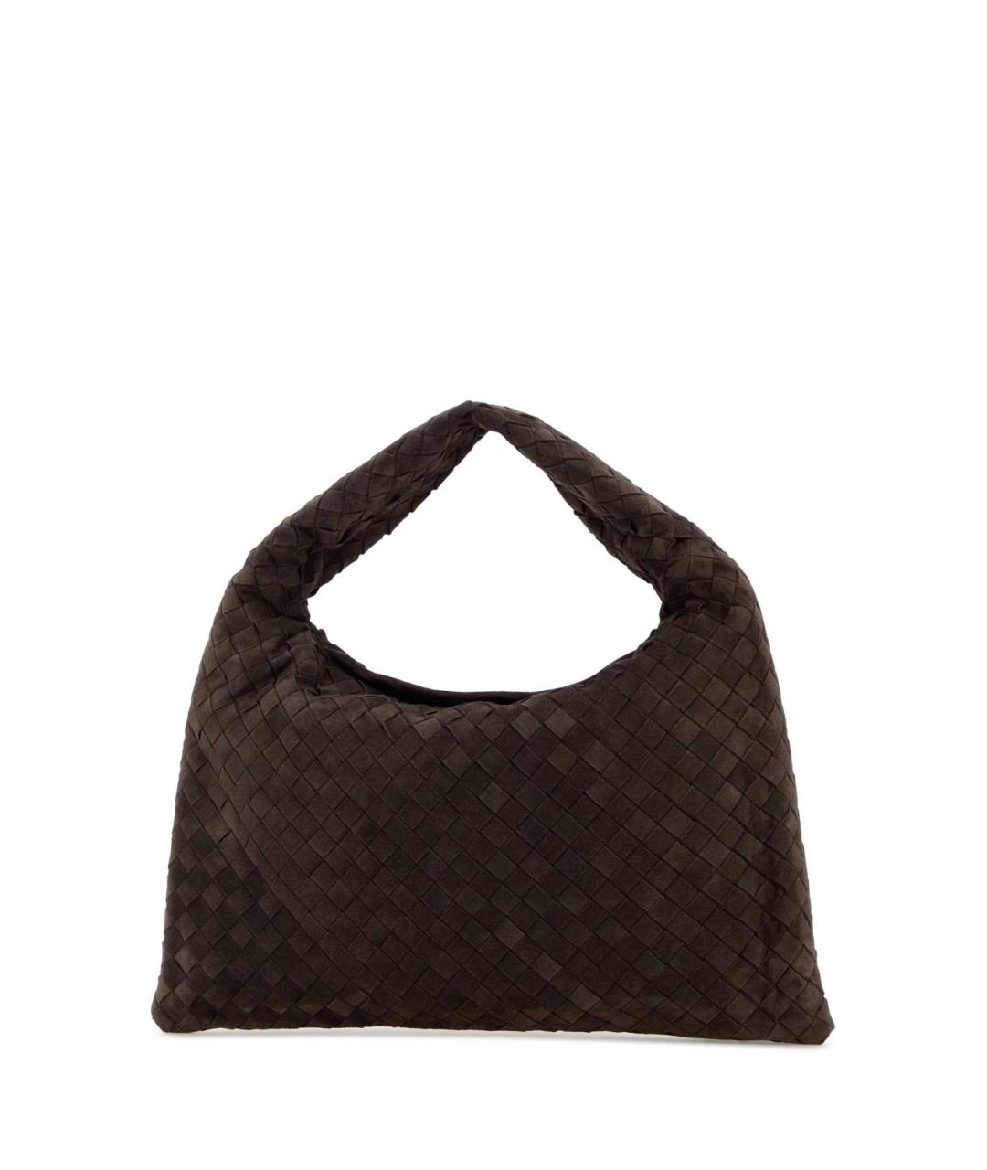 BOTTEGA VENETA Коричневая кожаная сумка с короткими ручками, фото 2