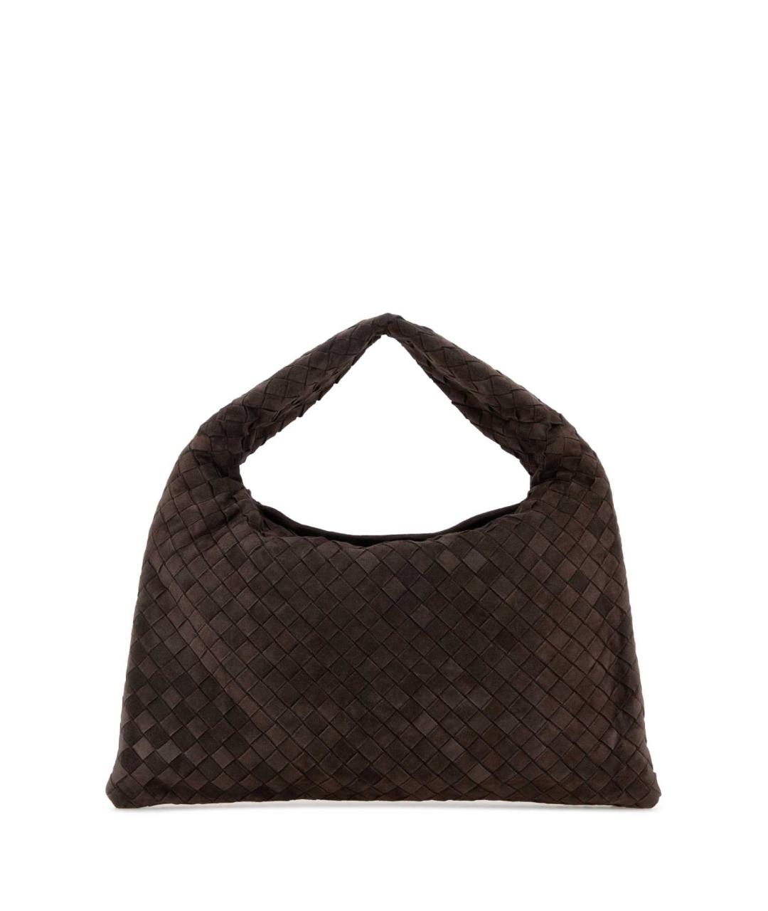 BOTTEGA VENETA Коричневая кожаная сумка с короткими ручками, фото 1