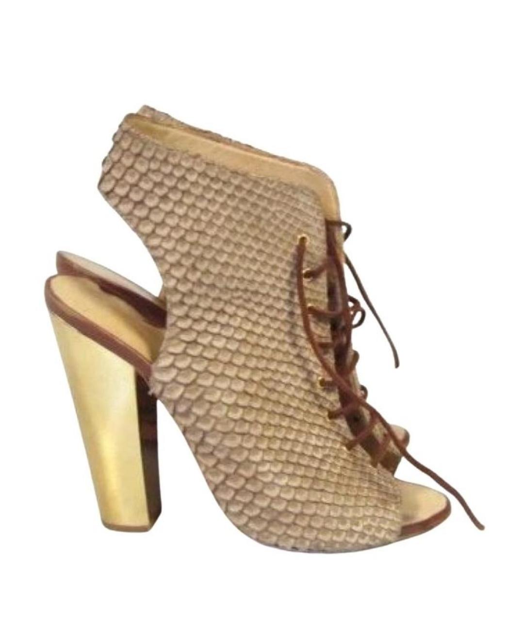 GIUSEPPE ZANOTTI DESIGN Коричневые кожаные ботильоны, фото 8