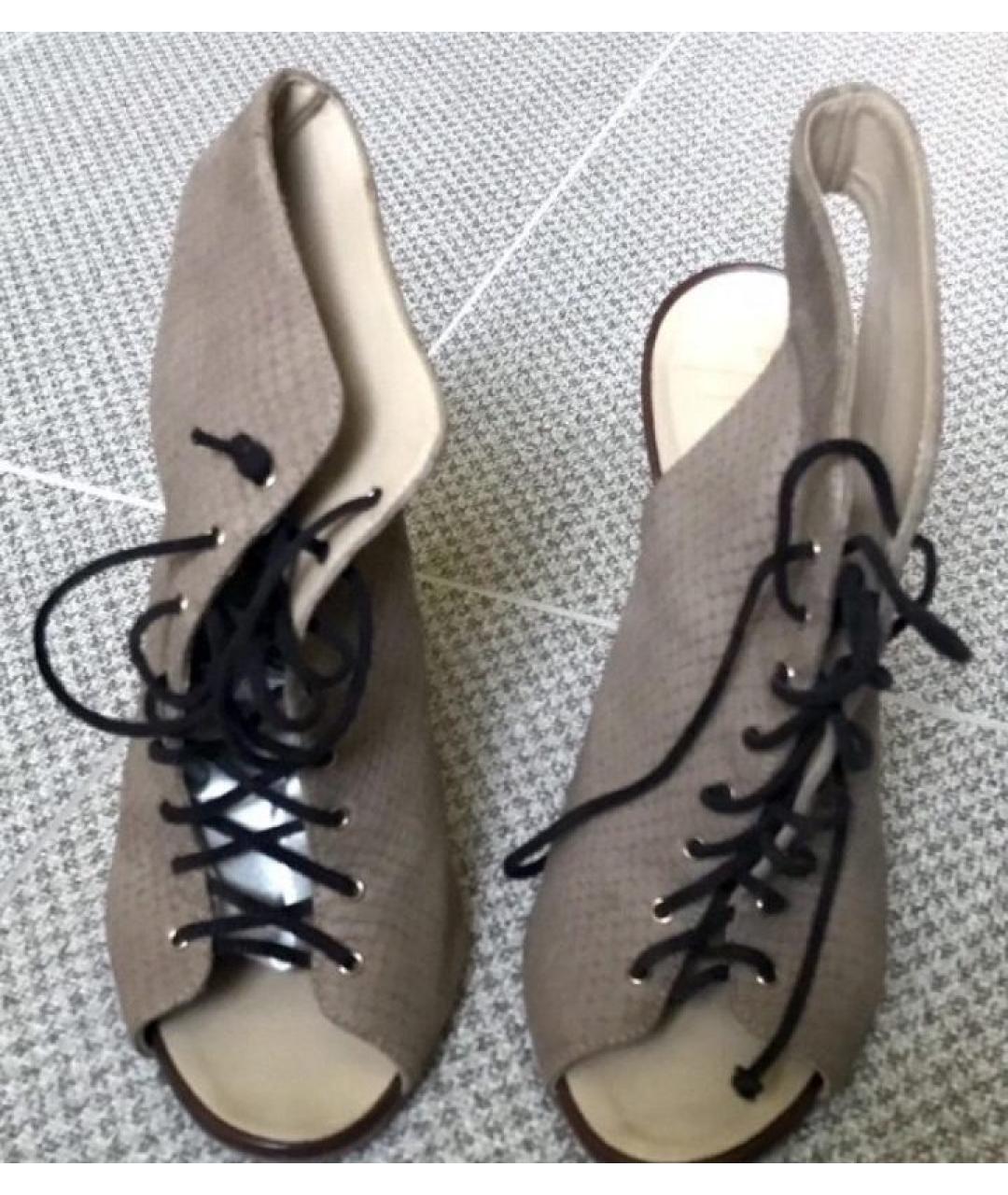 GIUSEPPE ZANOTTI DESIGN Коричневые кожаные ботильоны, фото 3