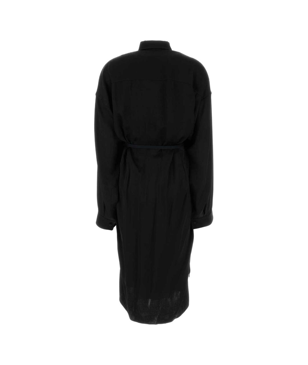 BALENCIAGA Черное вискозное повседневное платье, фото 2