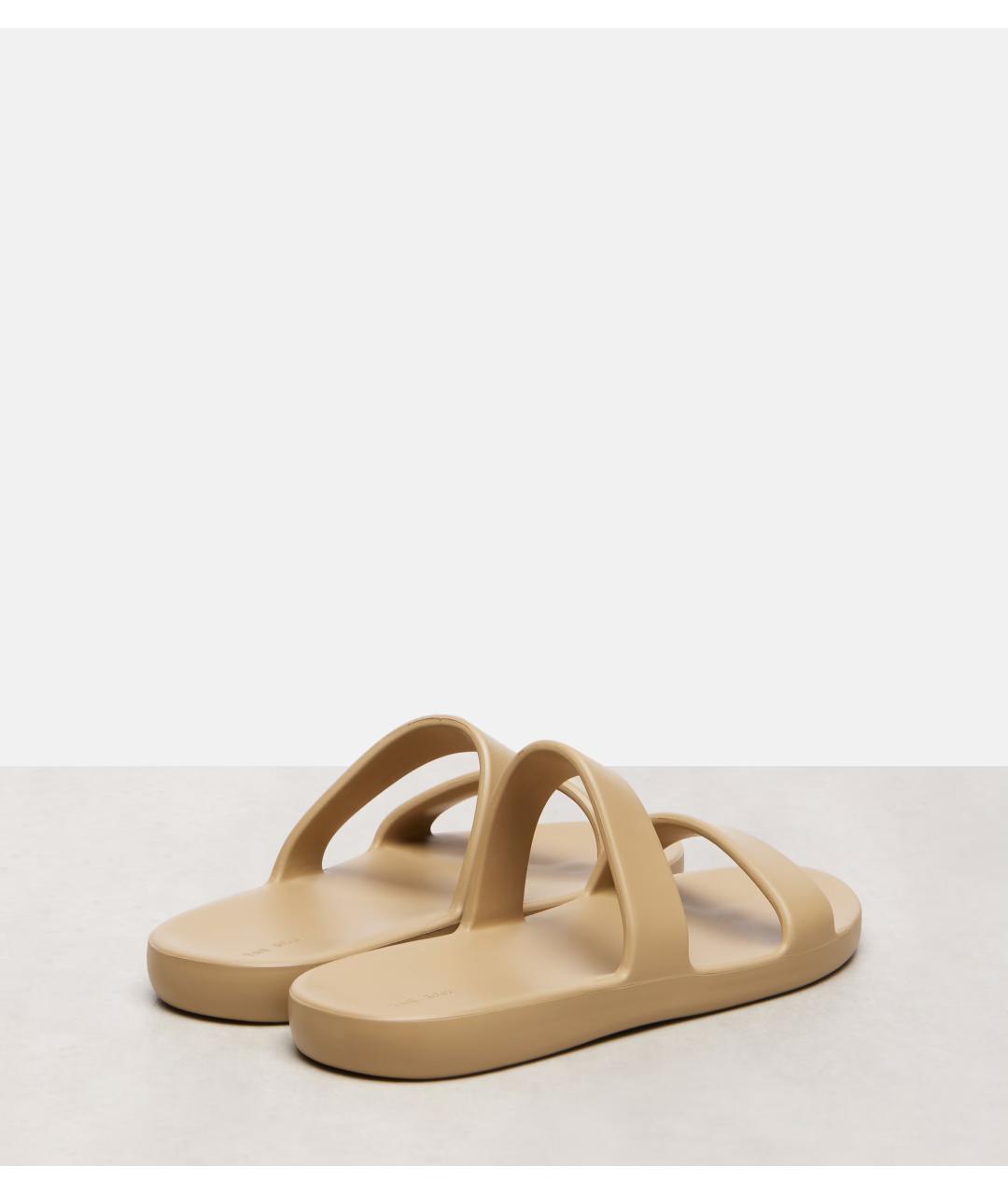 THE ROW Бежевые резиновые шлепанцы, фото 4