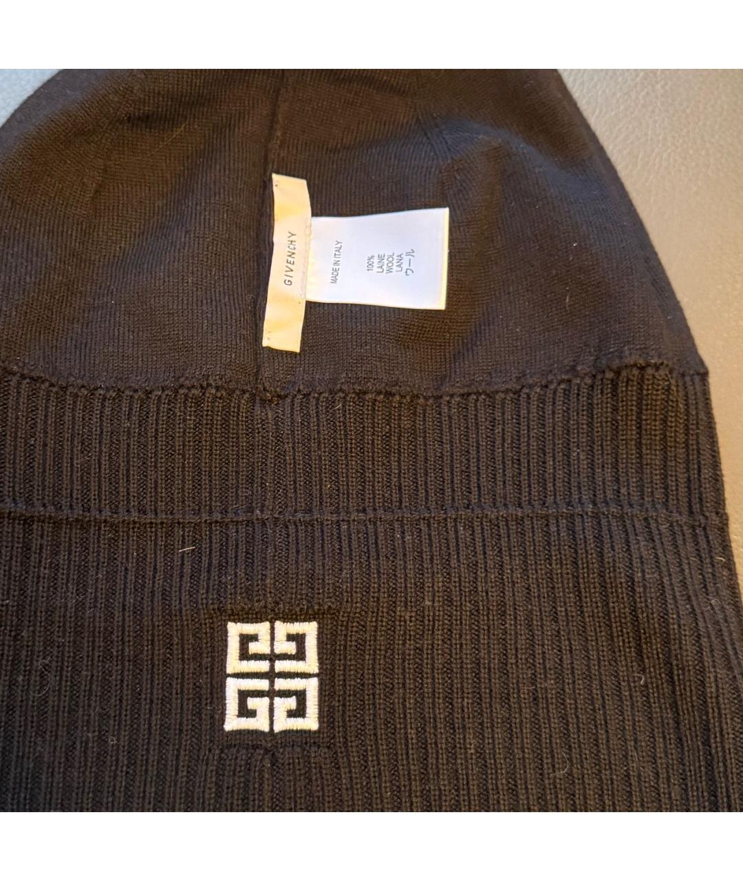 GIVENCHY Черная шерстяная шапка, фото 3
