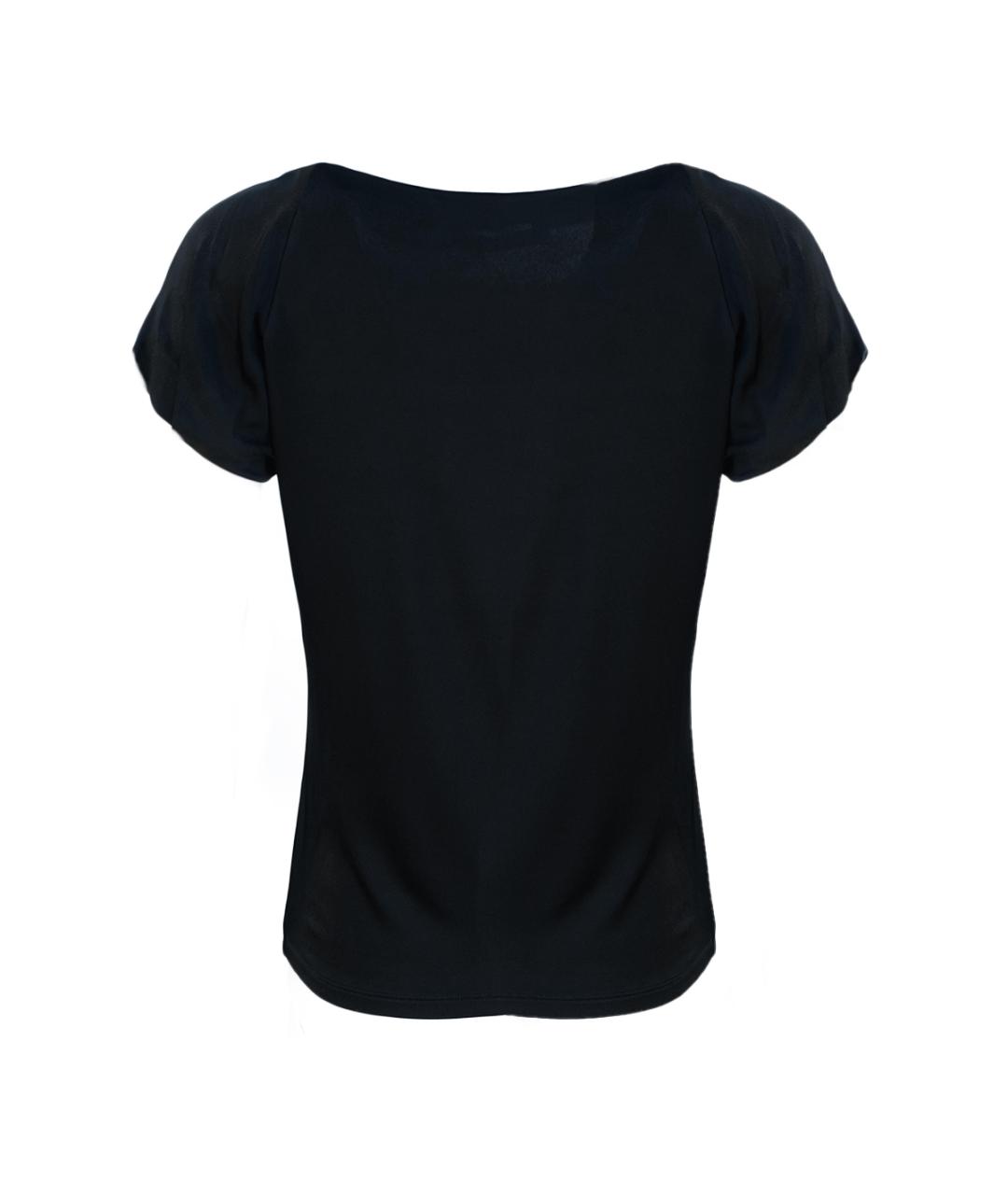 CHRISTIAN DIOR Черная вискозная футболка, фото 2