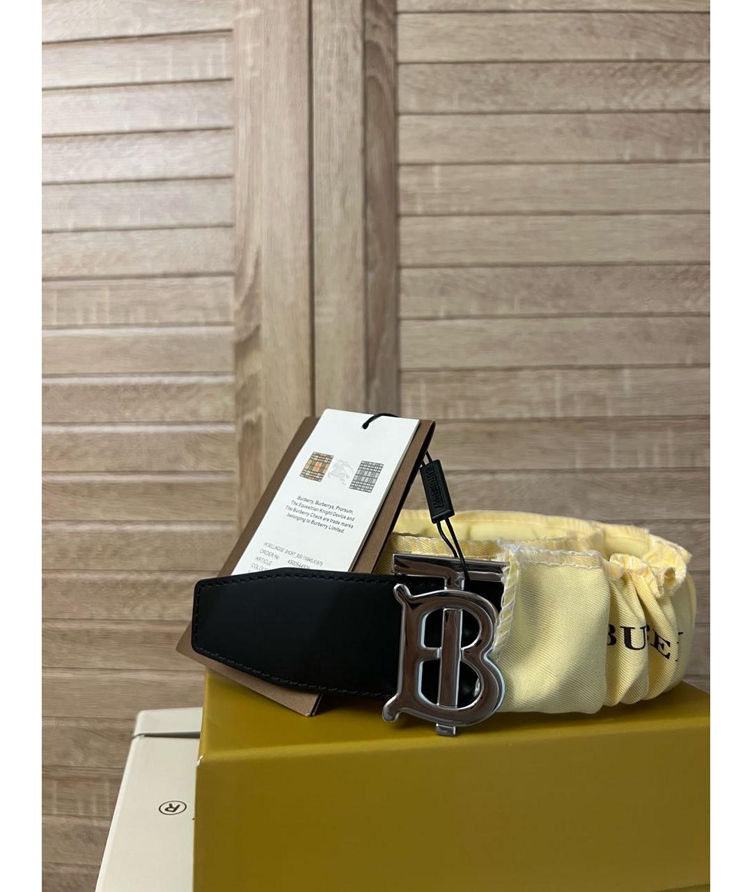 BURBERRY Бежевый кожаный ремень, фото 2