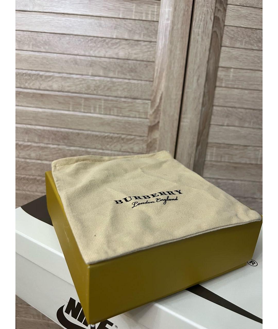 BURBERRY Бежевый кожаный ремень, фото 4