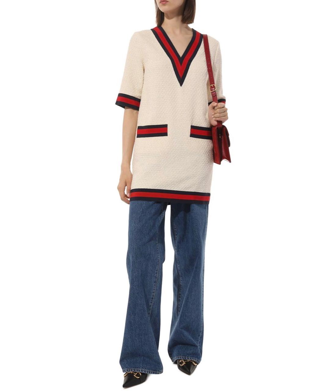 GUCCI Бежевая хлопковая жилетка, фото 5