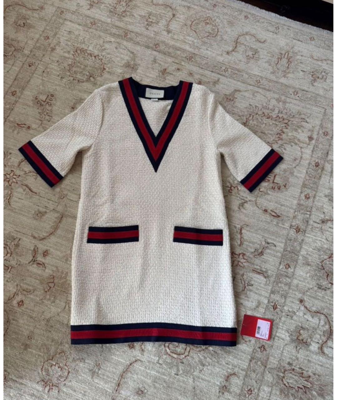 GUCCI Бежевая хлопковая жилетка, фото 7