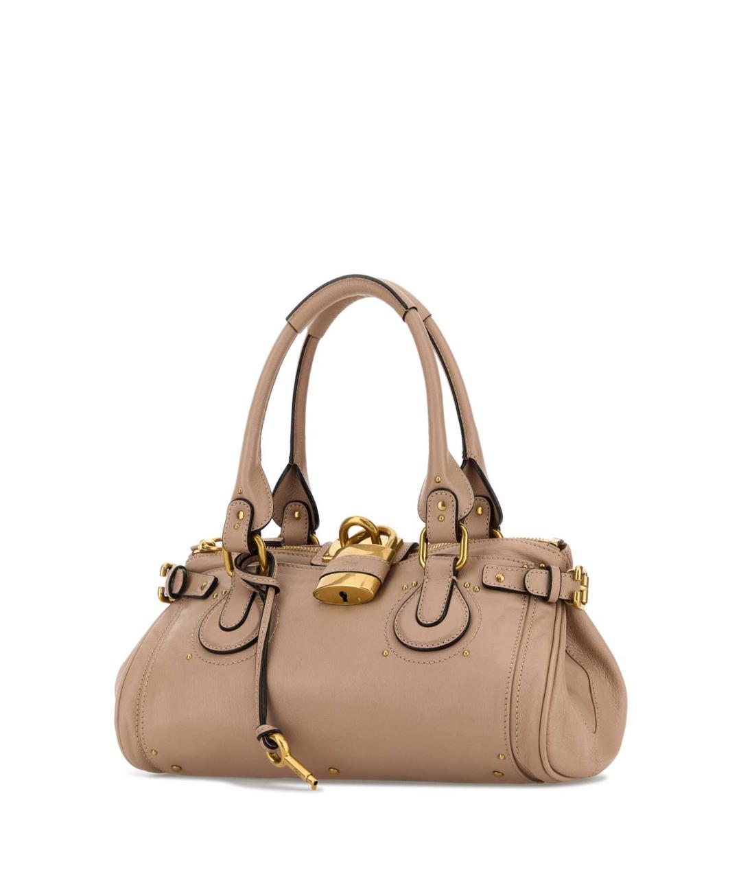 CHLOE Розовая кожаная сумка через плечо, фото 2