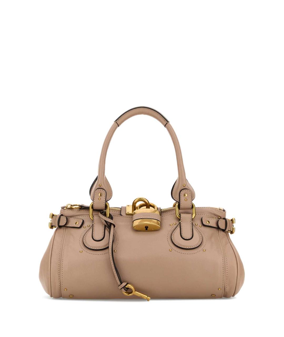 CHLOE Розовая кожаная сумка через плечо, фото 1