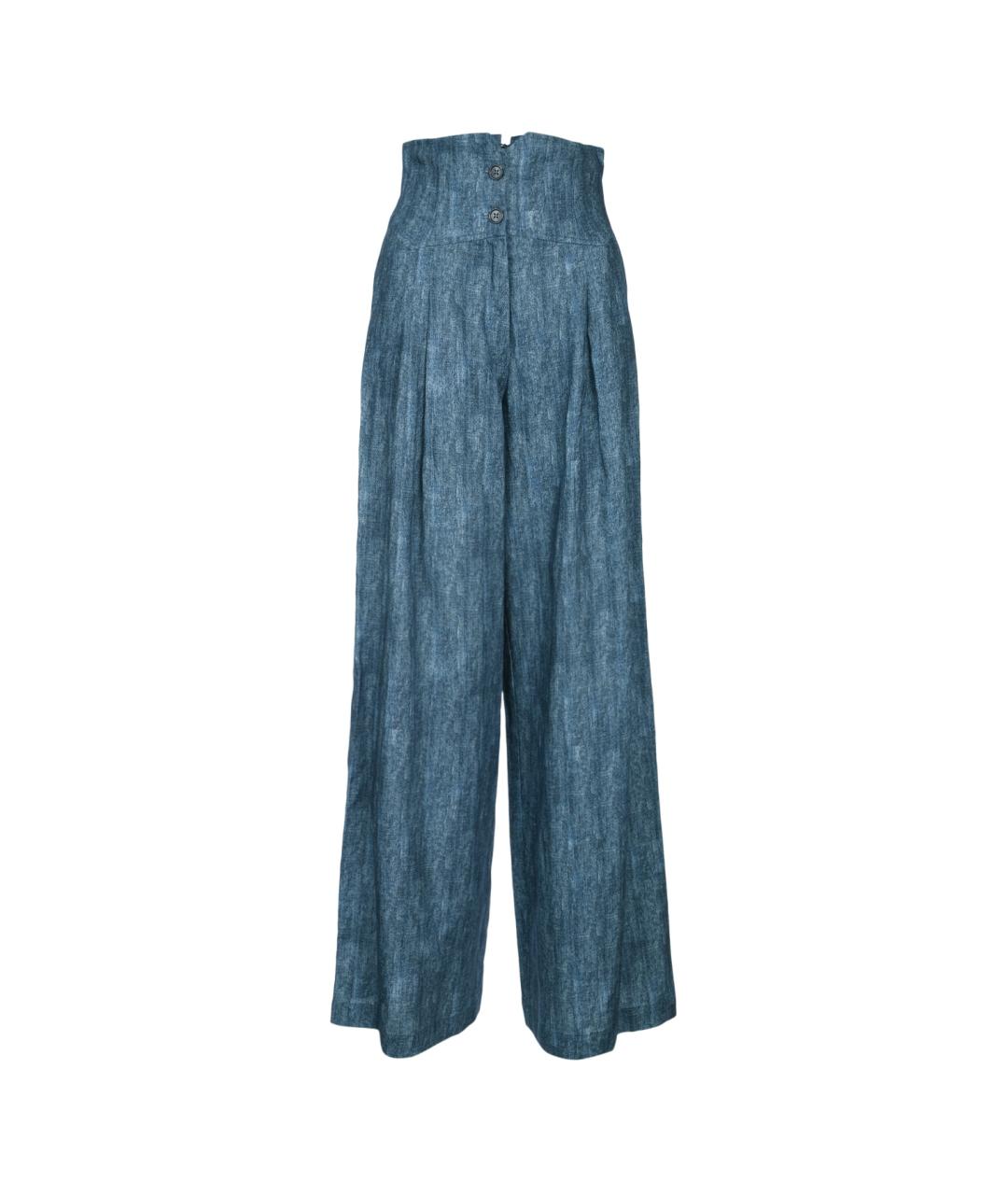 ERMANNO FIRENZE Синие брюки широкие, фото 1