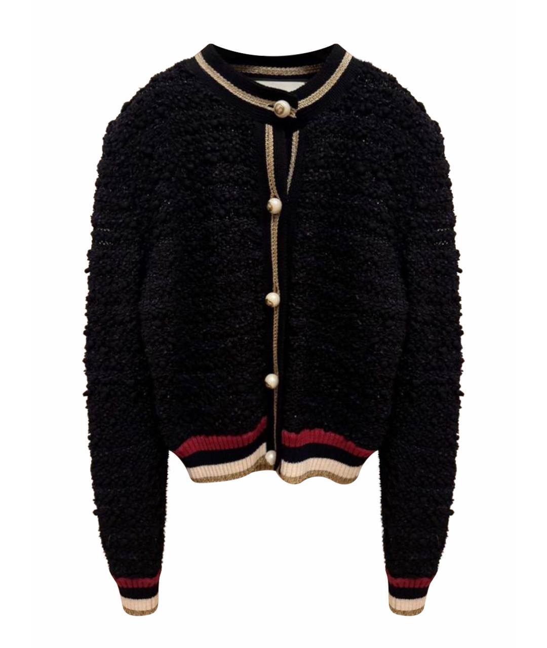 GUCCI Черный шерстяной кардиган, фото 1