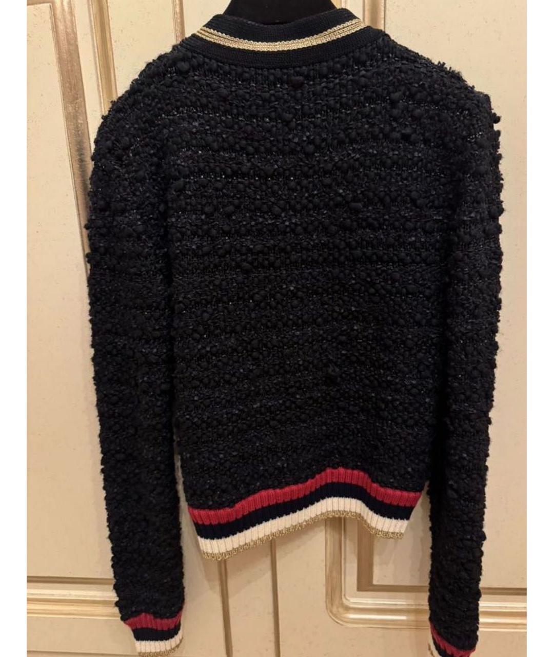 GUCCI Черный шерстяной кардиган, фото 2