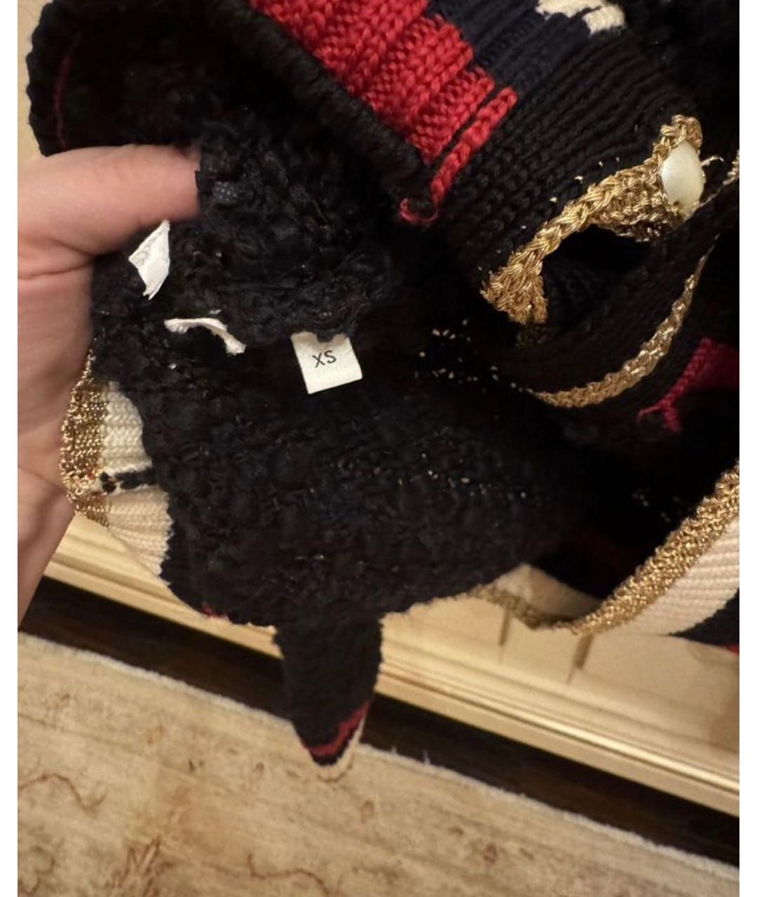 GUCCI Черный шерстяной кардиган, фото 4