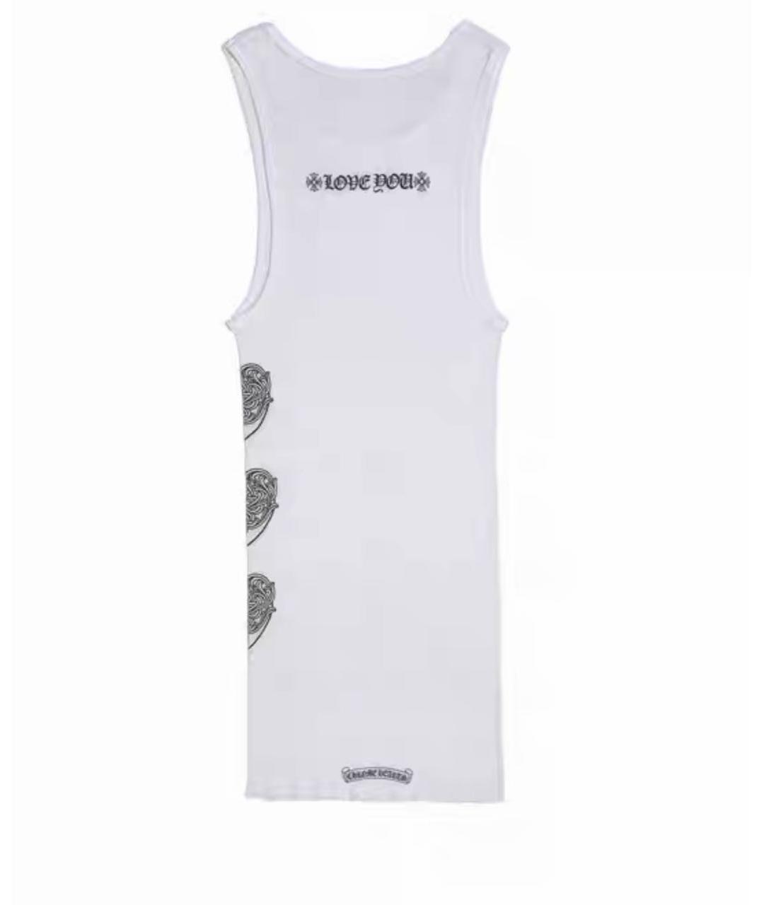 CHROME HEARTS Белая хлопковая майка, фото 2