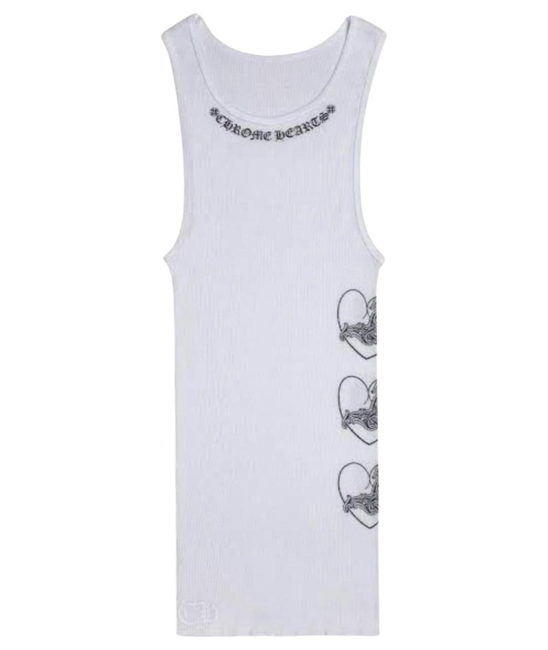 CHROME HEARTS Белая хлопковая майка, фото 1