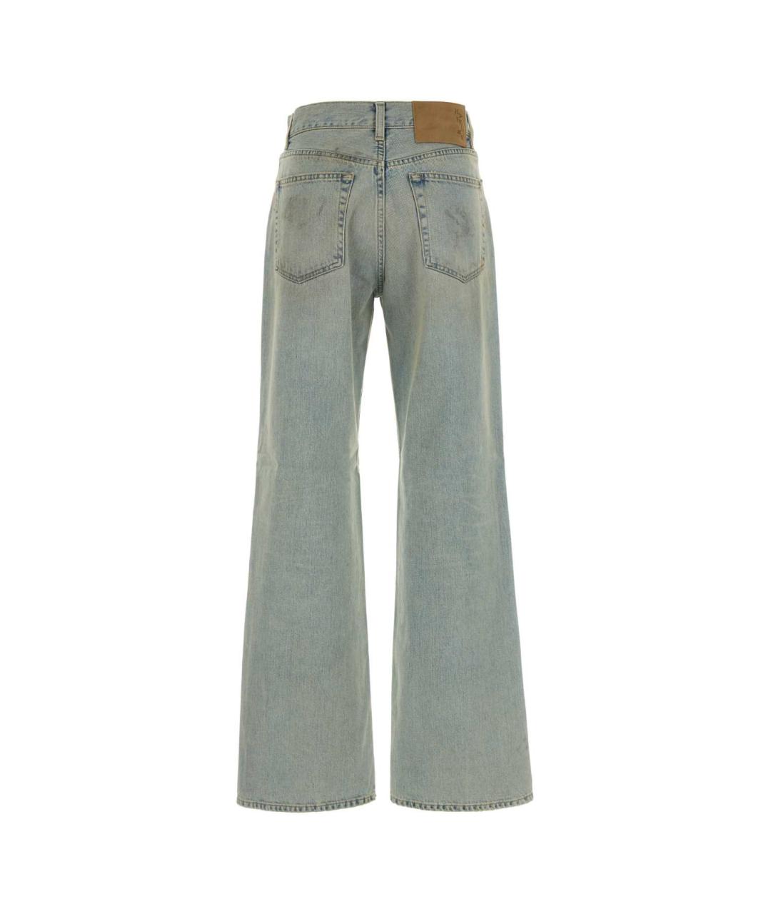 HAIKURE Голубые хлопковые джинсы клеш, фото 2