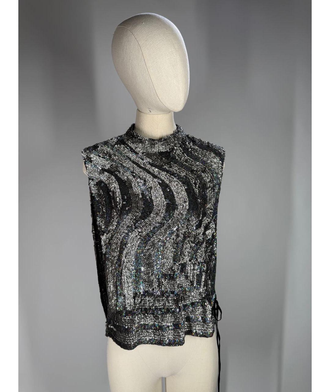 DRIES VAN NOTEN Мульти шелковый жилет, фото 9