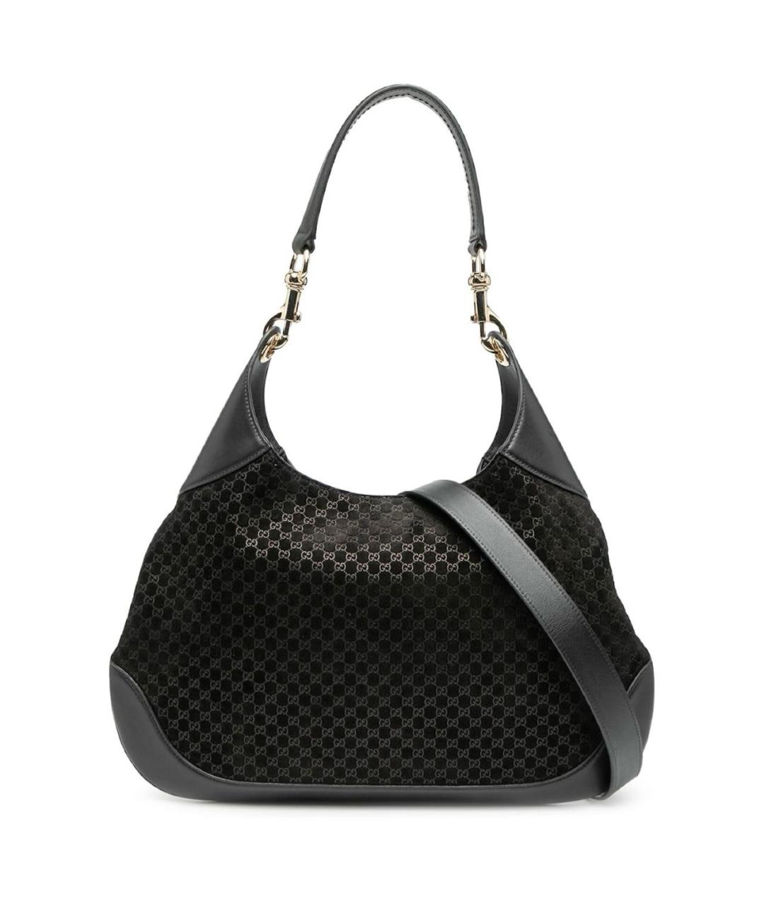 GUCCI Черная замшевая сумка через плечо, фото 6