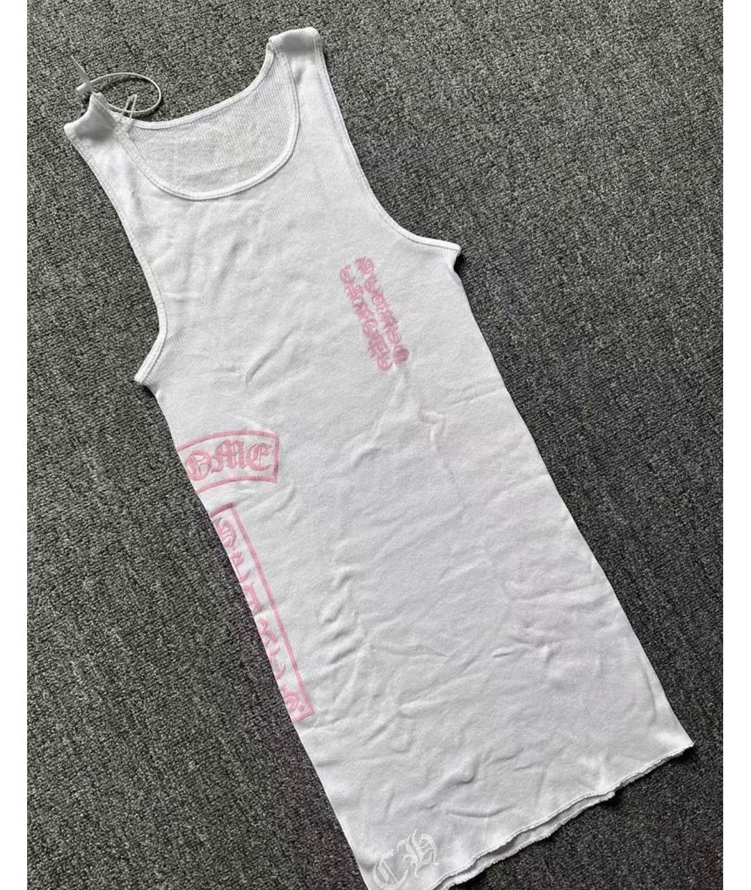 CHROME HEARTS Белая хлопковая майка, фото 3