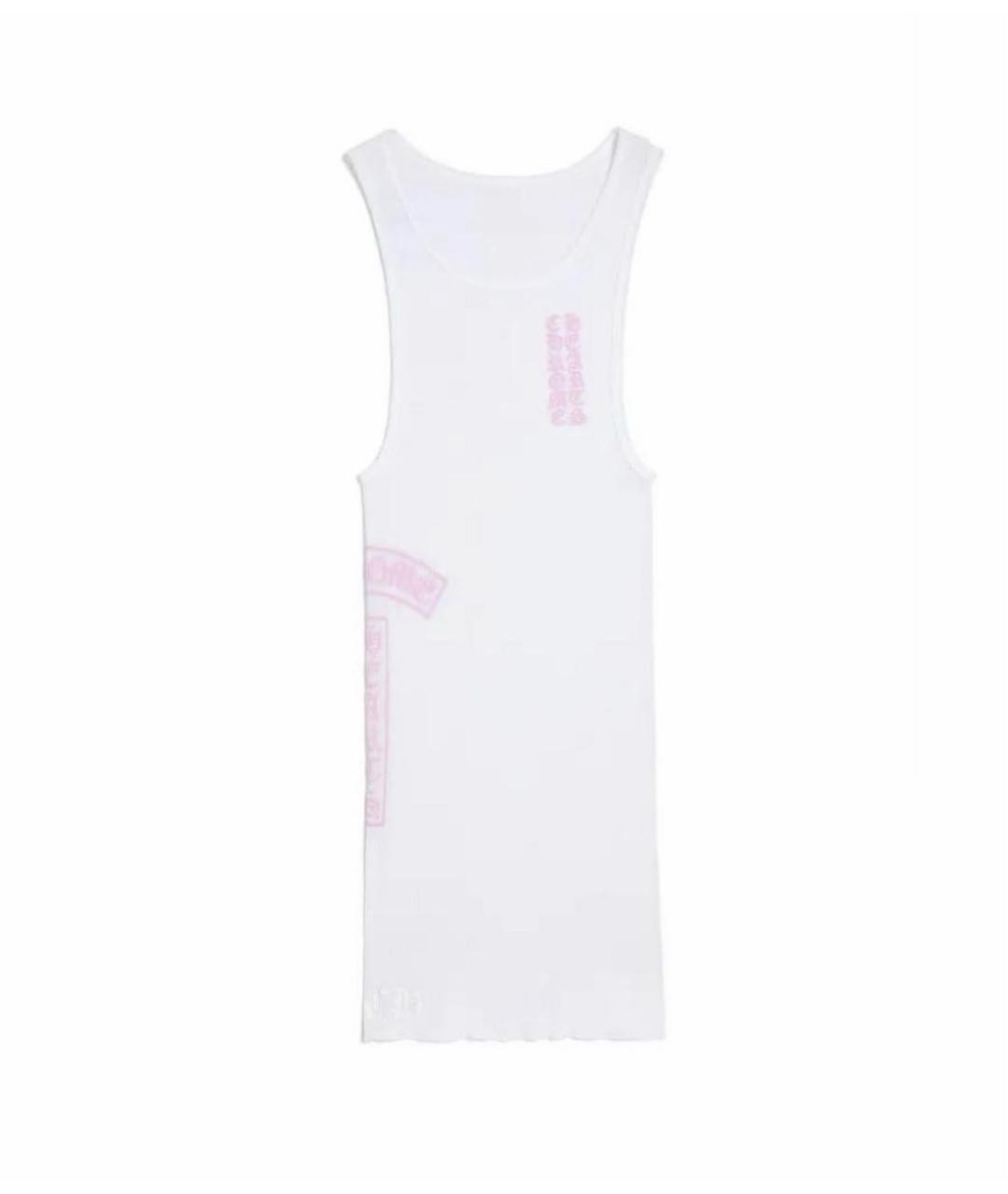 CHROME HEARTS Белая хлопковая майка, фото 4