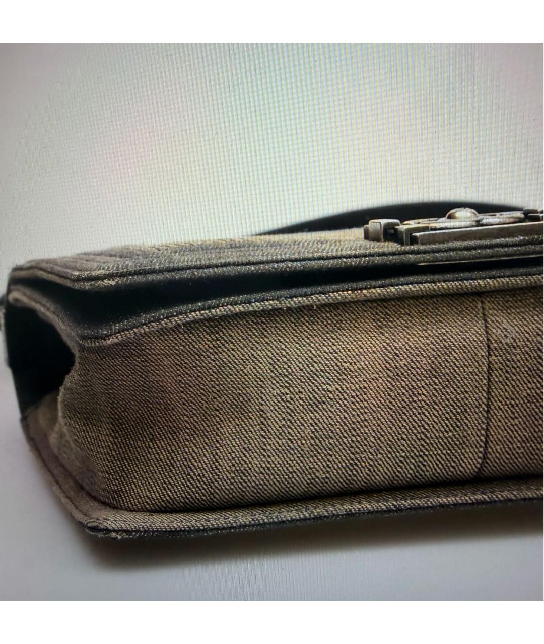 CHANEL Синяя деним сумка через плечо, фото 2