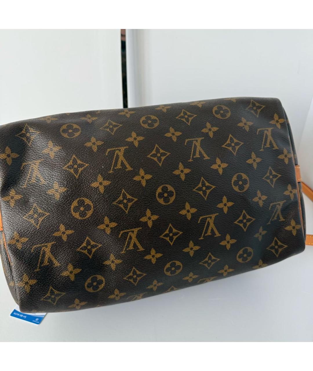 LOUIS VUITTON Коричневая сумка с короткими ручками, фото 5