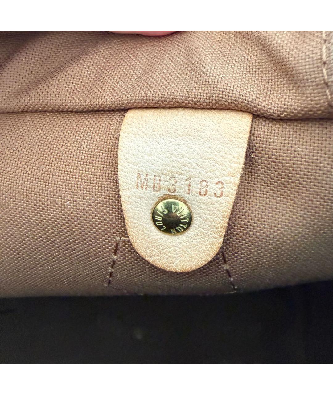 LOUIS VUITTON Коричневая сумка с короткими ручками, фото 7