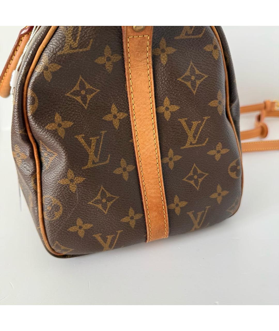 LOUIS VUITTON Коричневая сумка с короткими ручками, фото 4