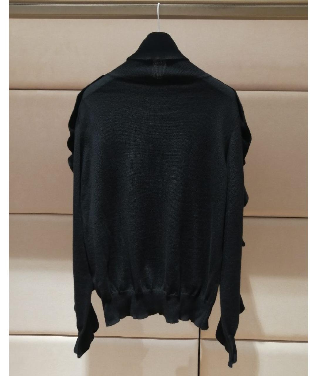 BLUGIRL Черная шерстяная водолазка, фото 2