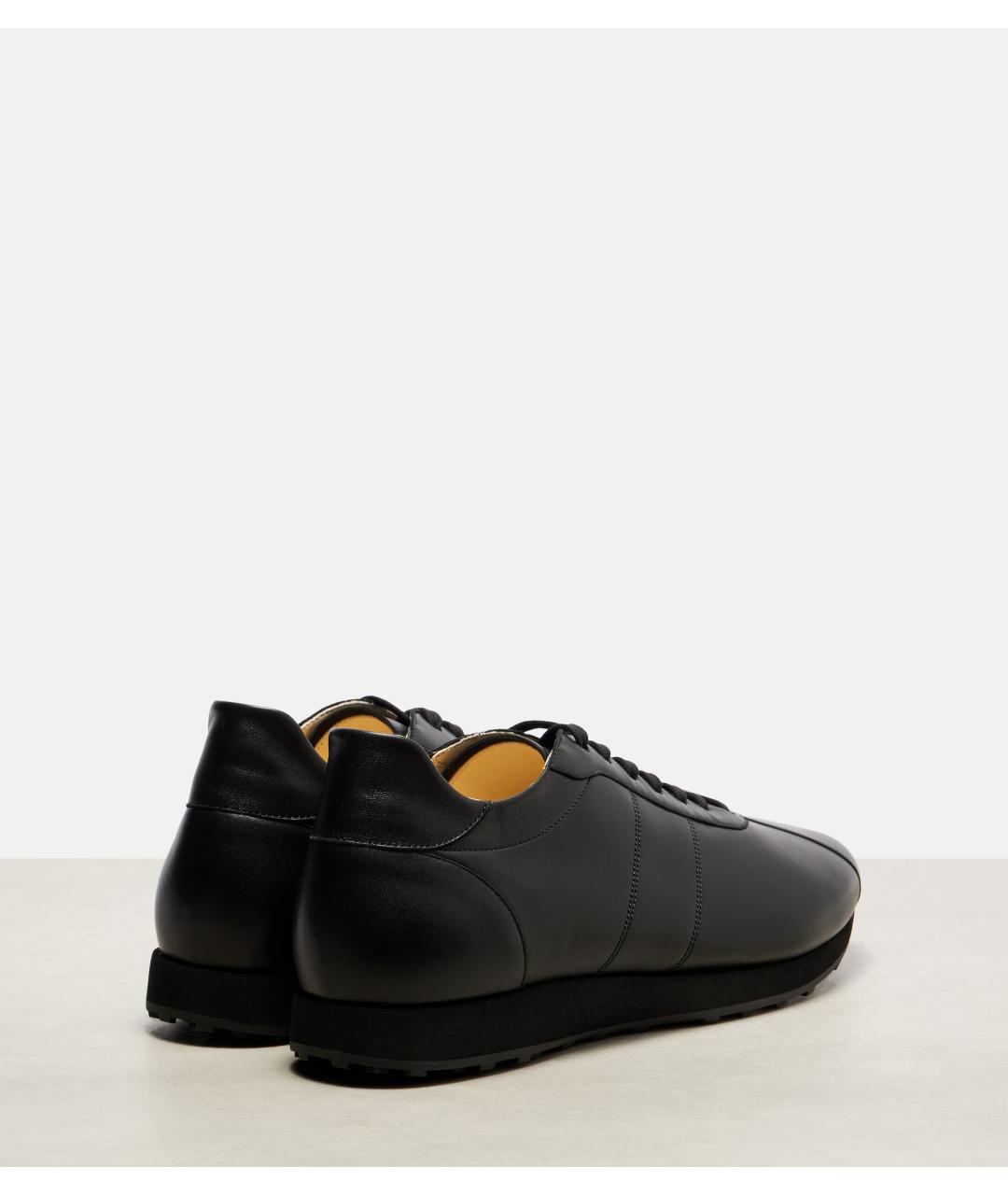 THE ROW Черные кожаные кроссовки, фото 4