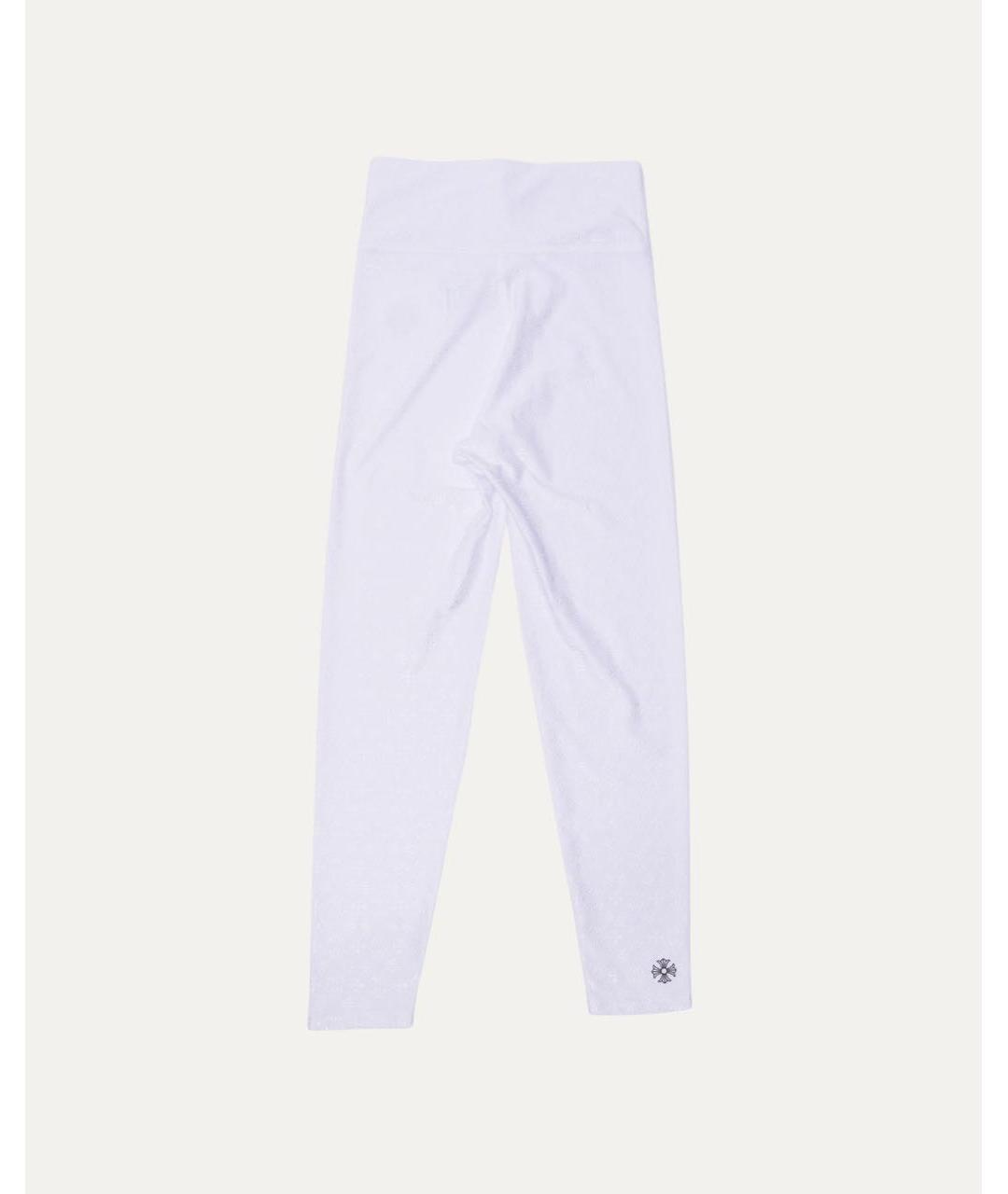 CHROME HEARTS Белые синтетические леггинсы и велосипедки, фото 2