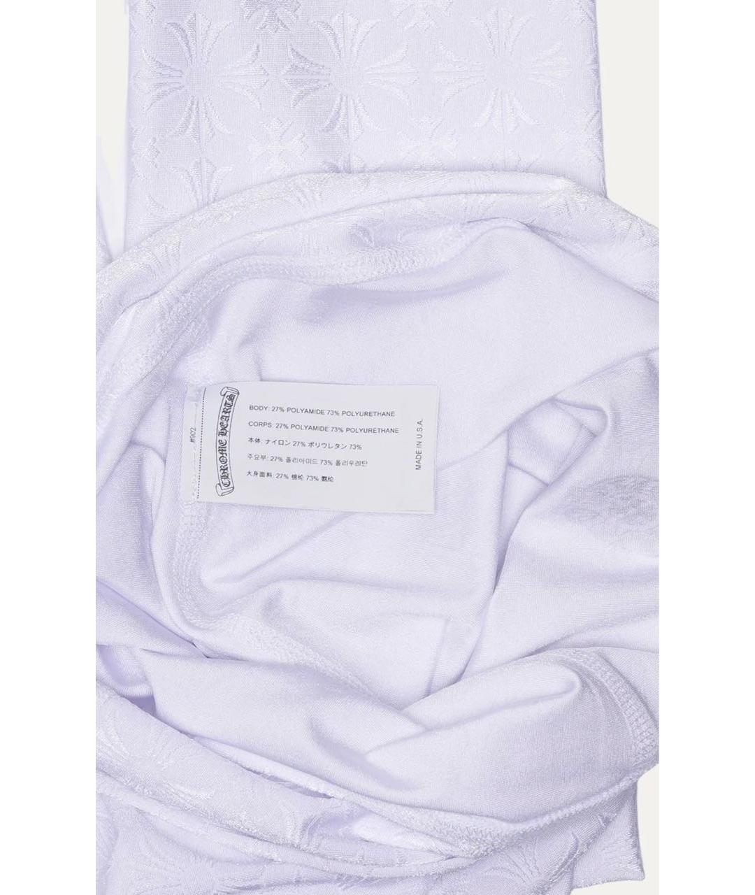 CHROME HEARTS Белые синтетические леггинсы и велосипедки, фото 3