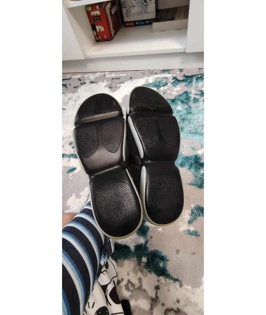 PRADA Черные текстильные кроссовки, фото 6