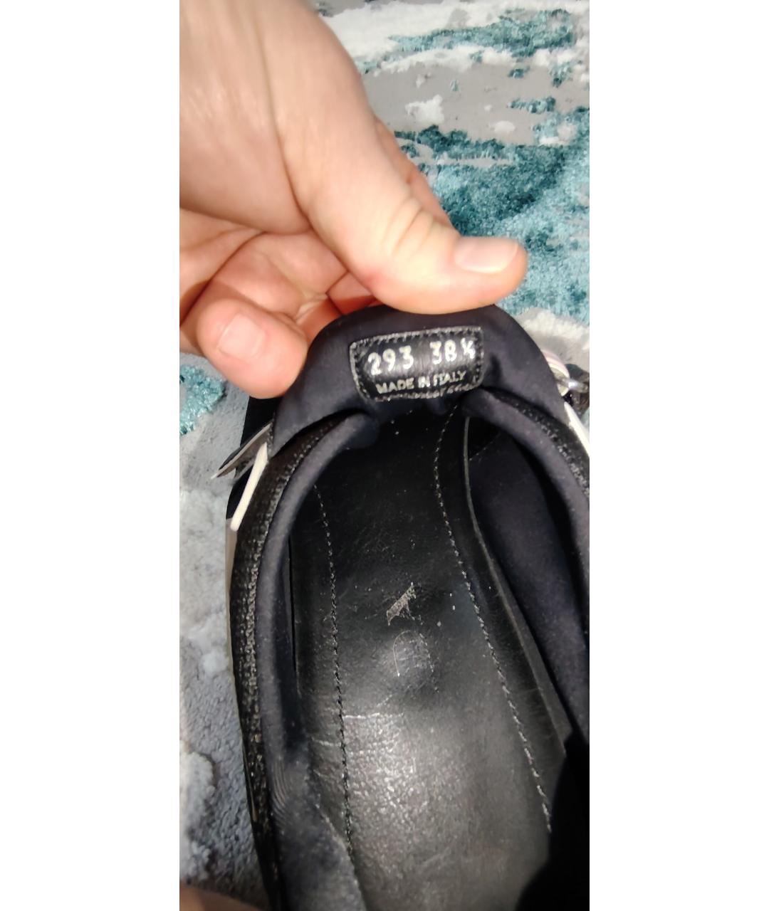 PRADA Черные текстильные кроссовки, фото 5